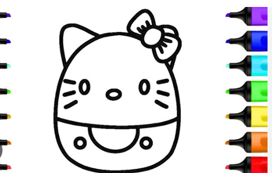 Free Printable:9mw2-Wiepmg= Hello Kitty Coloring Pages