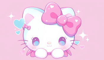 Drawing:9aholgowblk= Hello Kitty Characters