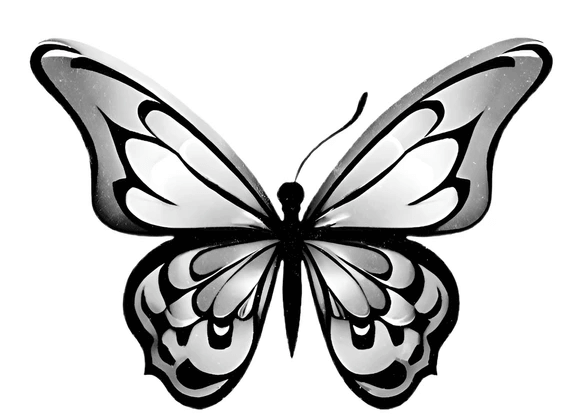 Outline:4l2kwktgk5y= Butterfly Stencil