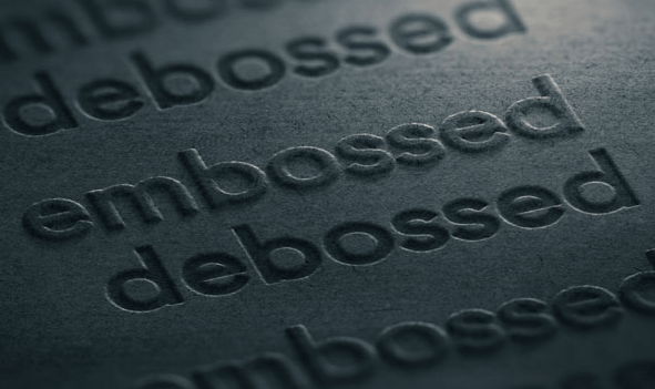 Embossing vs. Debossing