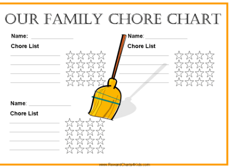 Free Printable:9_Bfvz_Gigu= Chore Chart