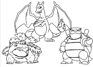 Charizard:15cegeug8-W= Pokemon Coloring Page